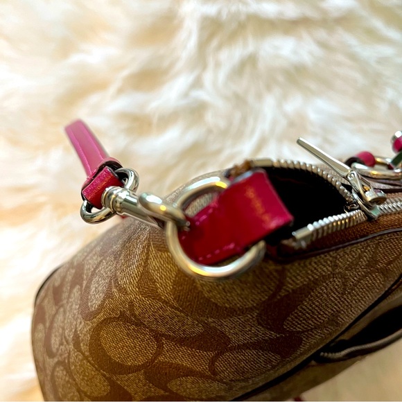 🌸Authentic Coach Prairie Satchel In Signature Canvas🌸 reposh💞 - Picture 10 of 11